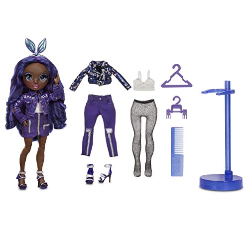 Rainbow High Krystal Bailey – Indigo (Dark Purple) Fashion Doll with 2 Outfits