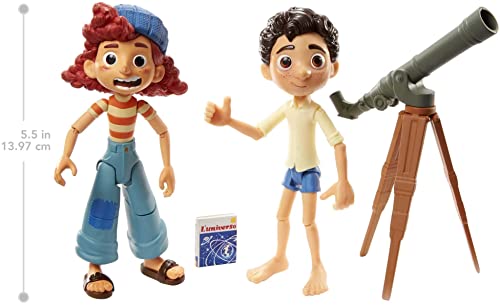 Disney Pixar Luca Stargazers Pack with Luca Paguro & Giulia Posable Authentic Action Figure