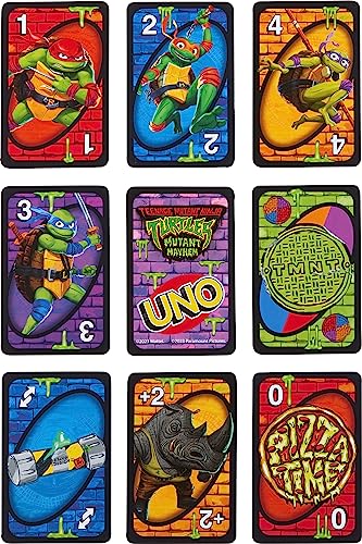Mattel Games UNO Teenage Mutant Ninja Turtles Mutant Mayhem Card Game