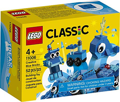LEGO Classic Creative Blue Bricks 11006 Kids’ Building Toy Starter Set (52 Pieces)