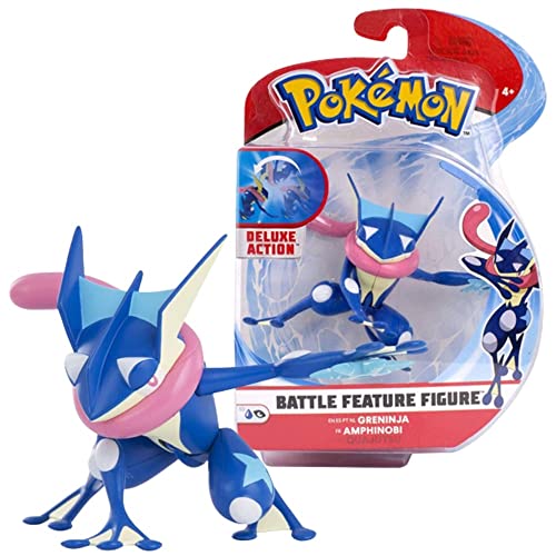 Pokemon 4.5" Battle Feature Figure - Greninja, Blue