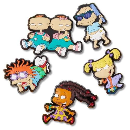 Crocs Jibbitz 5 Pack Charms Rugrats 90's Throwback | Jibbitz for Crocs