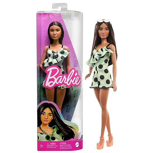 Barbie Doll Fashionistas Brunette with Polka Dot Romper