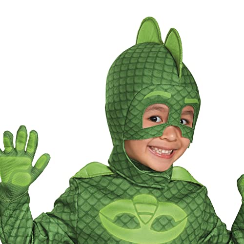 Gekko Deluxe Toddler PJ Masks Costume, Small/2T