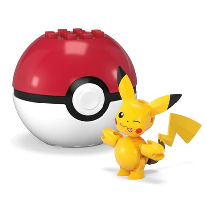 MEGA Pokemon Construction Toy Pokemon Evergreen Pikachu Ball