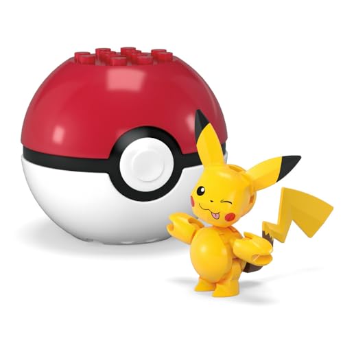 MEGA Pokemon Construction Toy Pokemon Evergreen Pikachu Ball