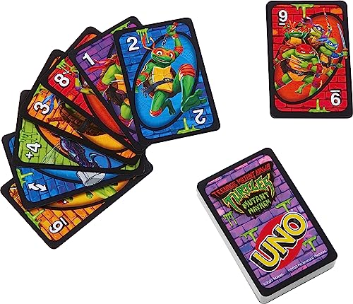 Mattel Games UNO Teenage Mutant Ninja Turtles Mutant Mayhem Card Game