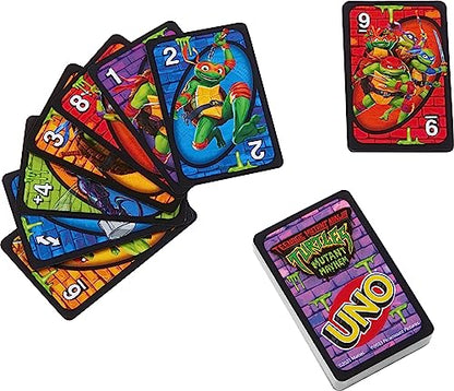 Mattel Games UNO Teenage Mutant Ninja Turtles Mutant Mayhem Card Game