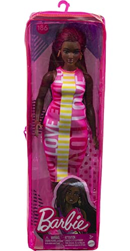 Barbie Fashionistas Doll #186, Curvy, Crimson Braids