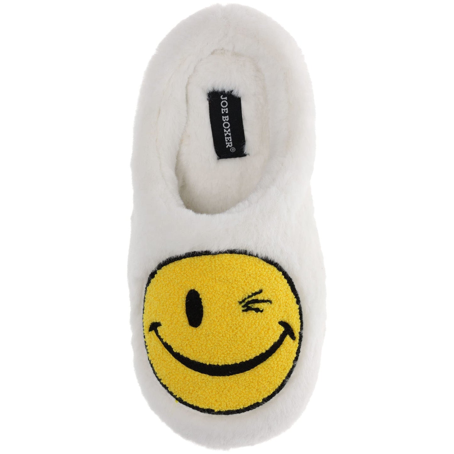 Joe Boxer Mr. Winky Women's Plush Slipper, Ivory, Women's 7-8