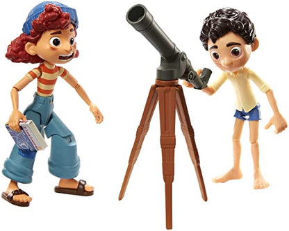 Disney Pixar Luca Stargazers Pack with Luca Paguro & Giulia Posable Authentic Action Figure