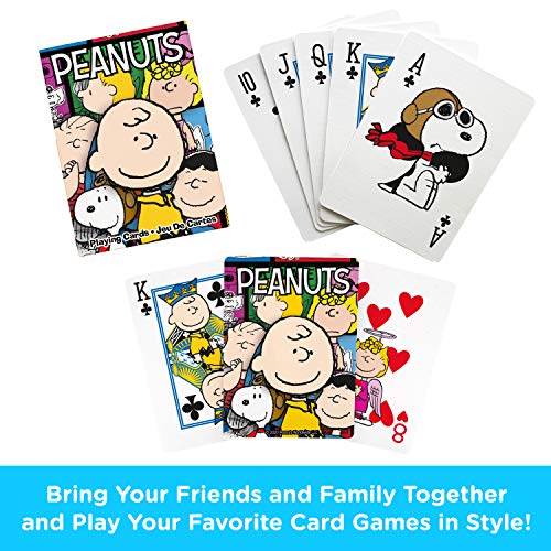 AQUARIUS Peanuts Playing Cards - Peanuts Cast Deck of Cards