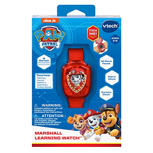 VTech PAW Patrol Marshall Learning Watch, Red