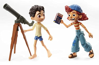 Disney Pixar Luca Stargazers Pack with Luca Paguro & Giulia Posable Authentic Action Figure