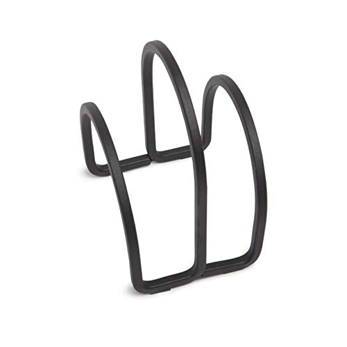 Kitchen Umbra Squire Holder for Kitchen, Works With Square and Rectangular Napkins for Dinner, Luncheon or Cocktail, Black 028295543194